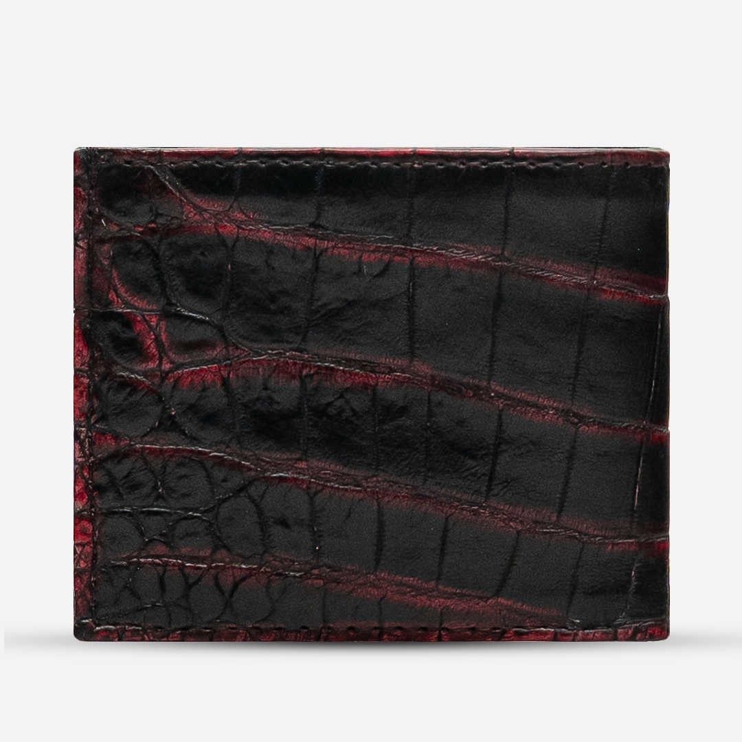 Cartera "The Grid" - Billionaire Croc Black Cherry