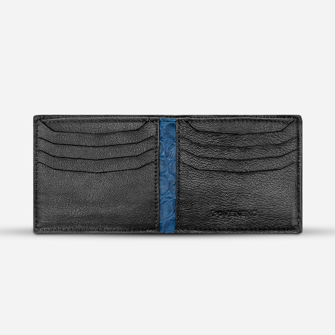 Cartera "The Grid" - Billionaire Croc Blue Moss