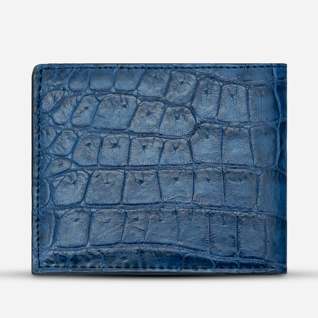 Cartera "The Grid" - Billionaire Croc Blue Moss