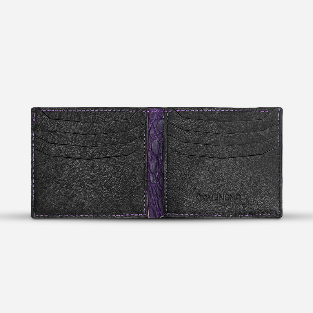 Cartera "The Grid" - Billionaire Croc Purple