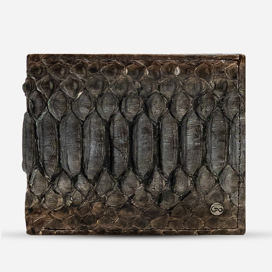 Cartera "The Grid" Python Taupe
