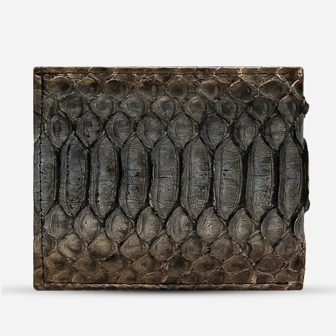 Cartera "The Grid" Python Taupe