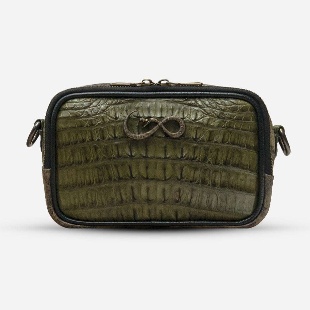 Documentera Mini - Billionaire Croc Olive