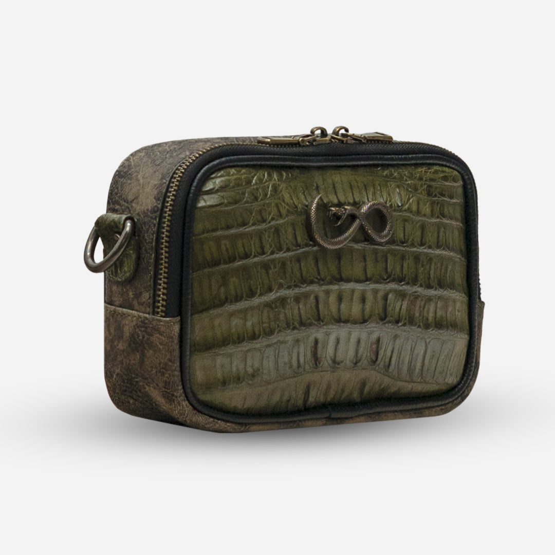 Documentera Mini - Billionaire Croc Olive