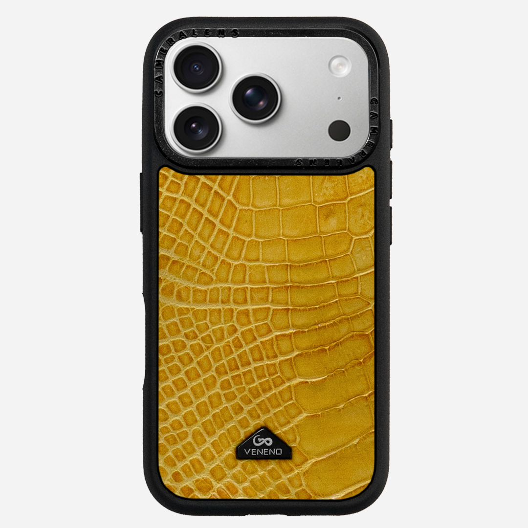 Funda iPhone 17 Pro Billionaire Croc Canary