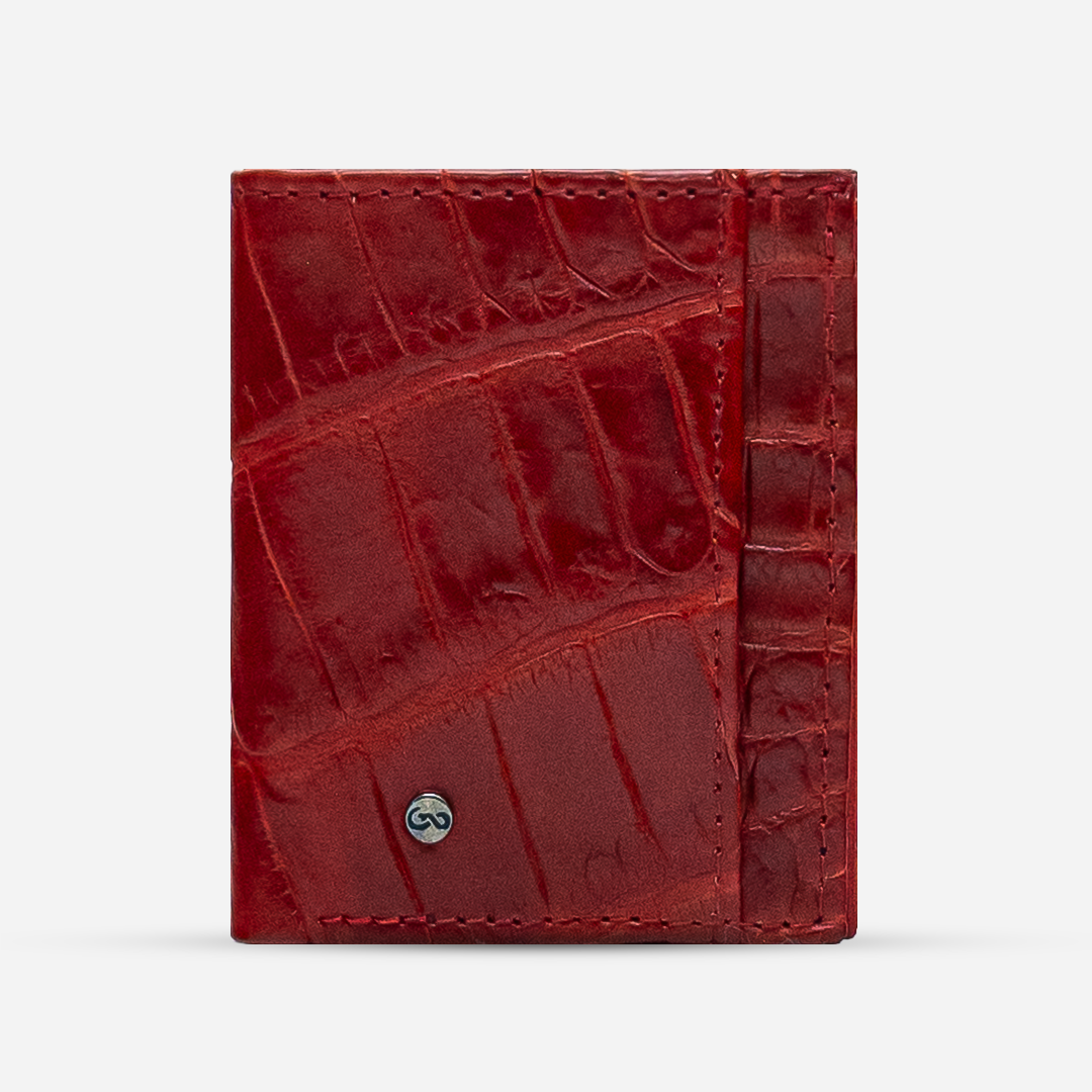 Cartera Compacta "The TIE" Billionaire Croc Flame