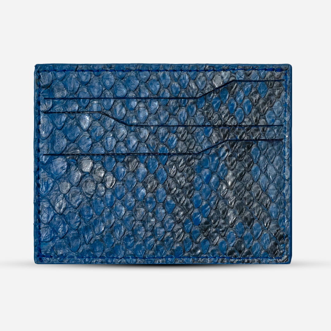 Tarjetero Horizontal "Turbo" Python Blue