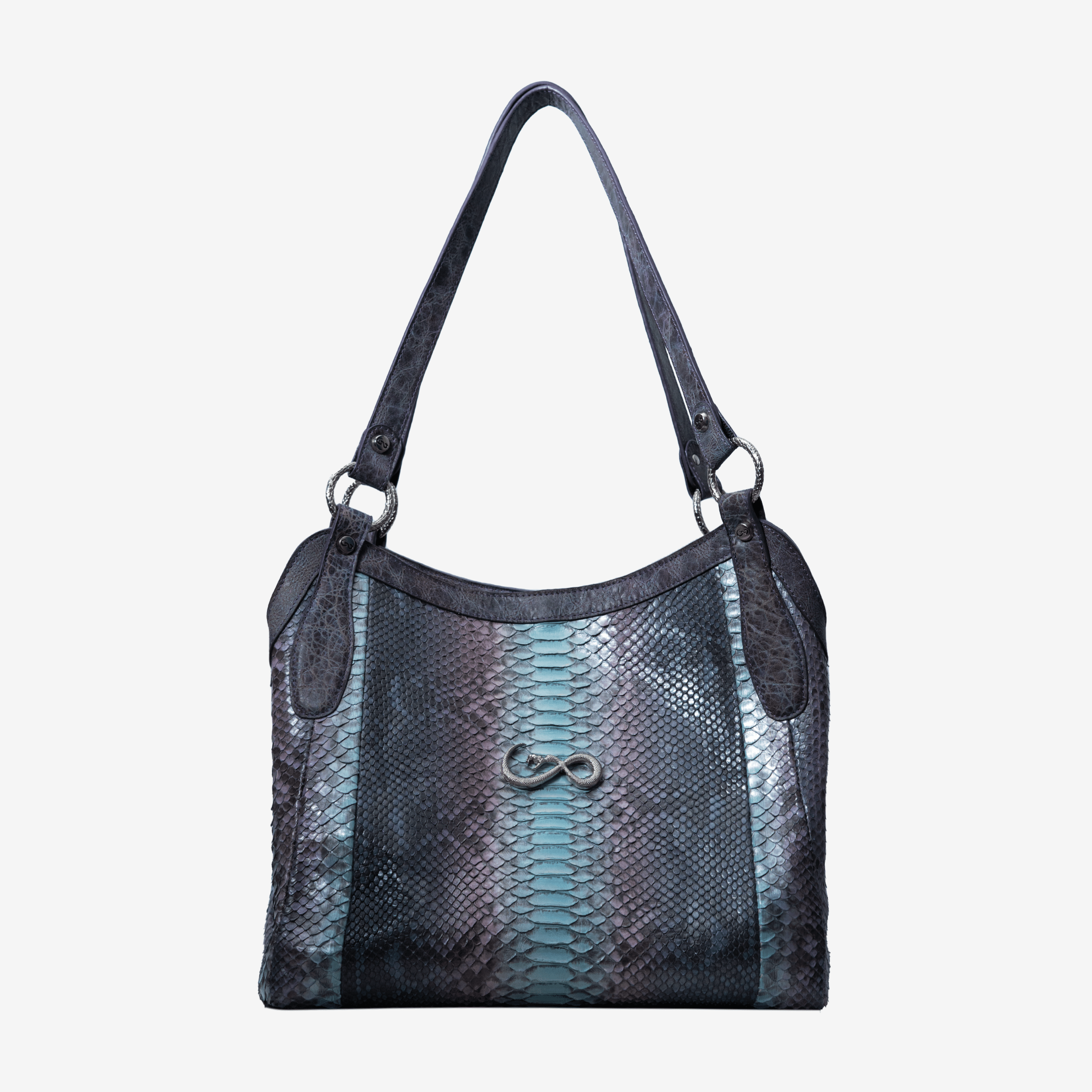 Veneno Leather Goods Bolsa Shoulder bag  - BARBARA Blue Mint