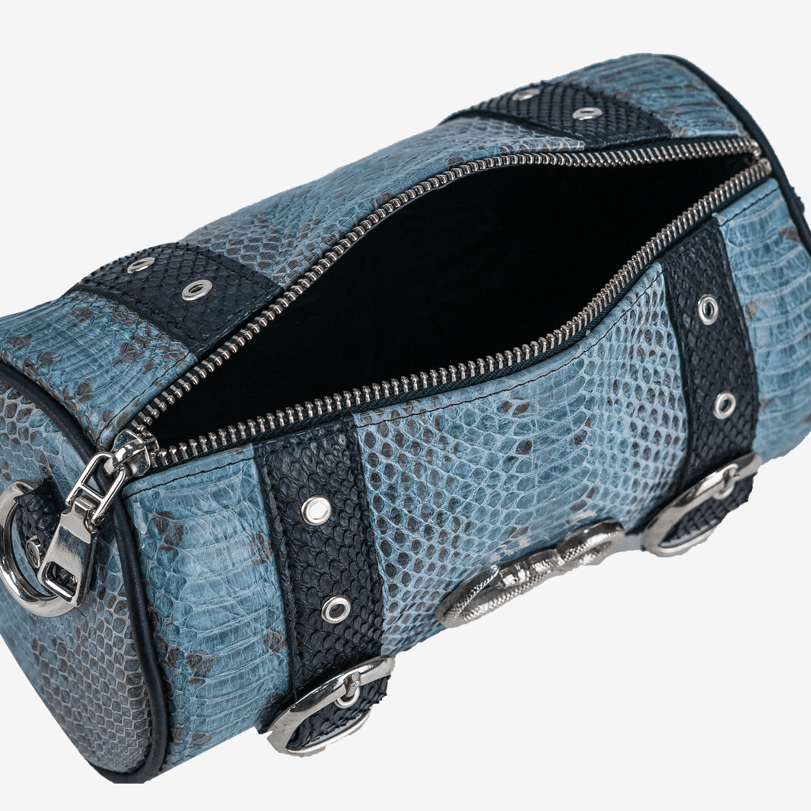 Veneno Leather Goods Bolso "Celeste" -Cobra Denim Blue