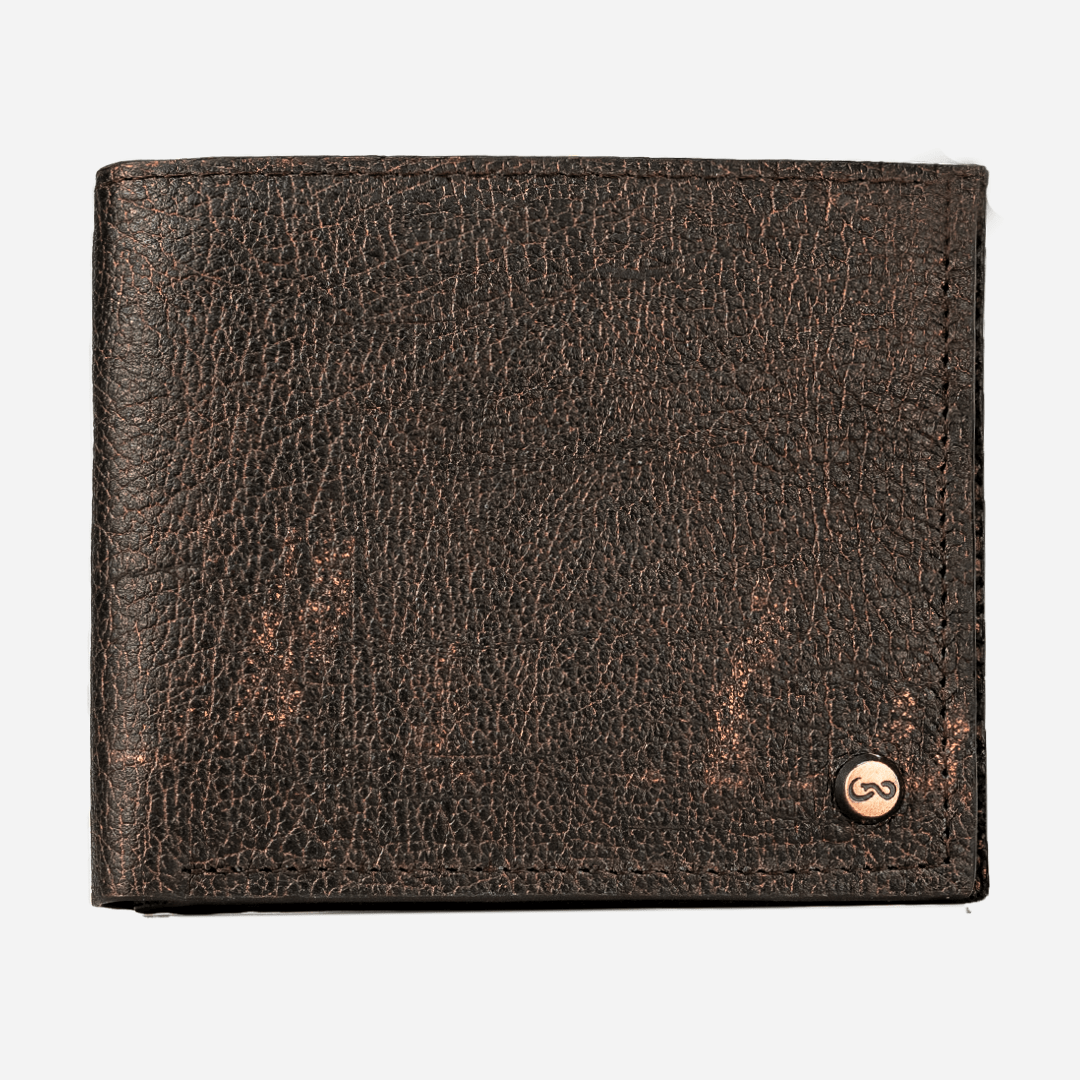 Veneno Leather Goods Cartera "The Grid"  Bronze Viper