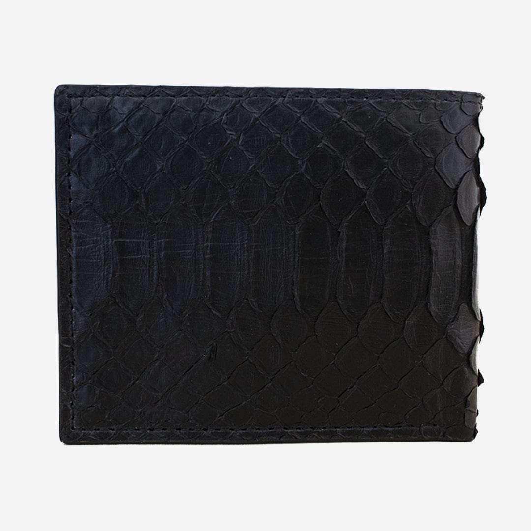 Veneno Leather Goods Cartera "The Grid" Python Black