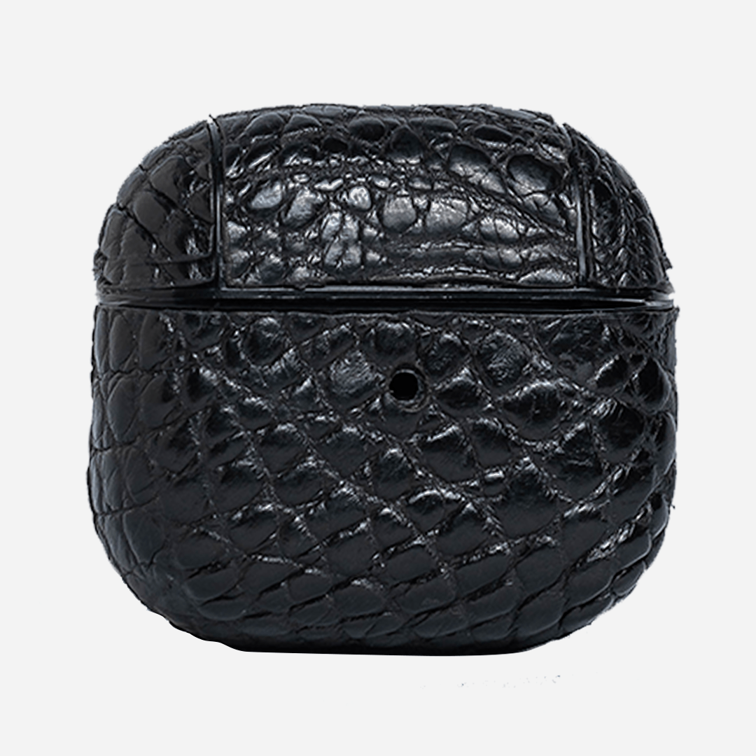 Veneno Leather Goods Funda Airpods 3Gen Case - Billionaire Croc Black