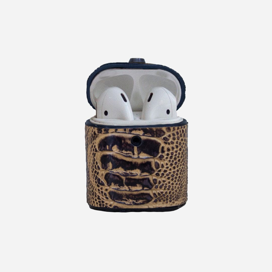 Veneno Leather Goods Funda “Airpods Cage” Ostrich Orión