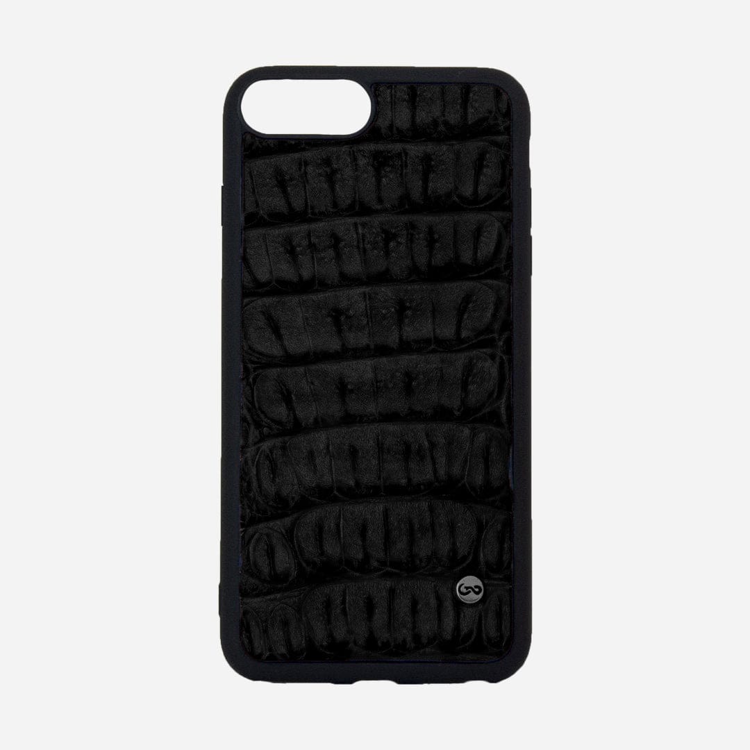 Veneno Leather Goods Funda iPhone SE/ 8 - Billionaire Croc Black
