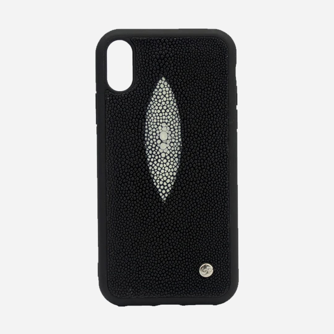 Veneno Leather Goods Funda iPhone X/Xs - Stingray Black