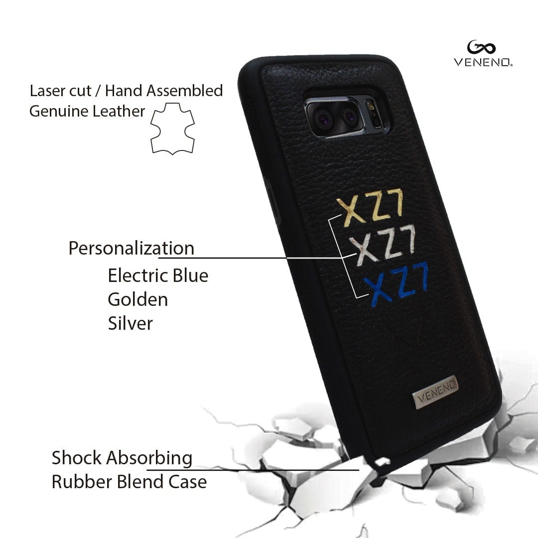 Veneno Leather Goods Funda Mate30Pro -  Billionaire Croc Black