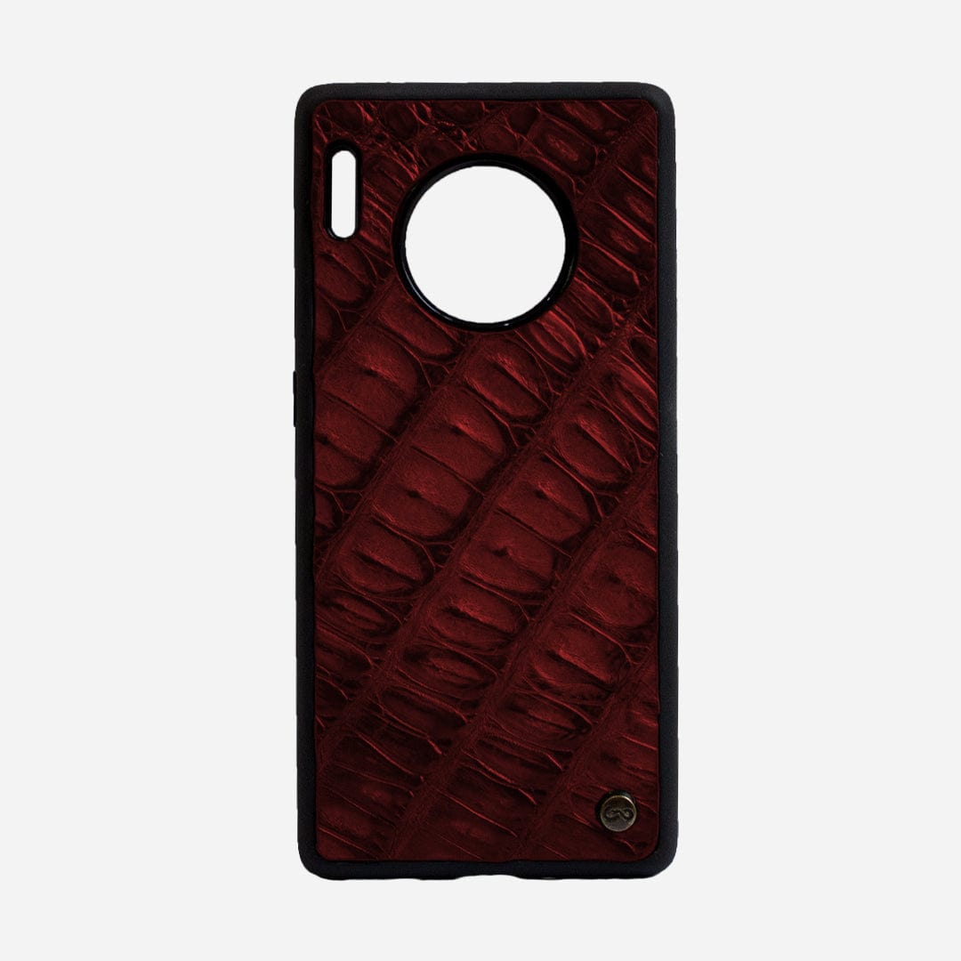 Veneno Leather Goods Funda Mate30Pro -  Billionaire Croc Red