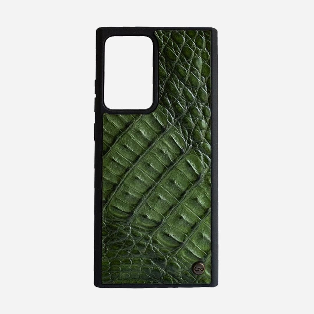 Veneno Leather Goods Funda Note20 - Billionaire Croc Olive