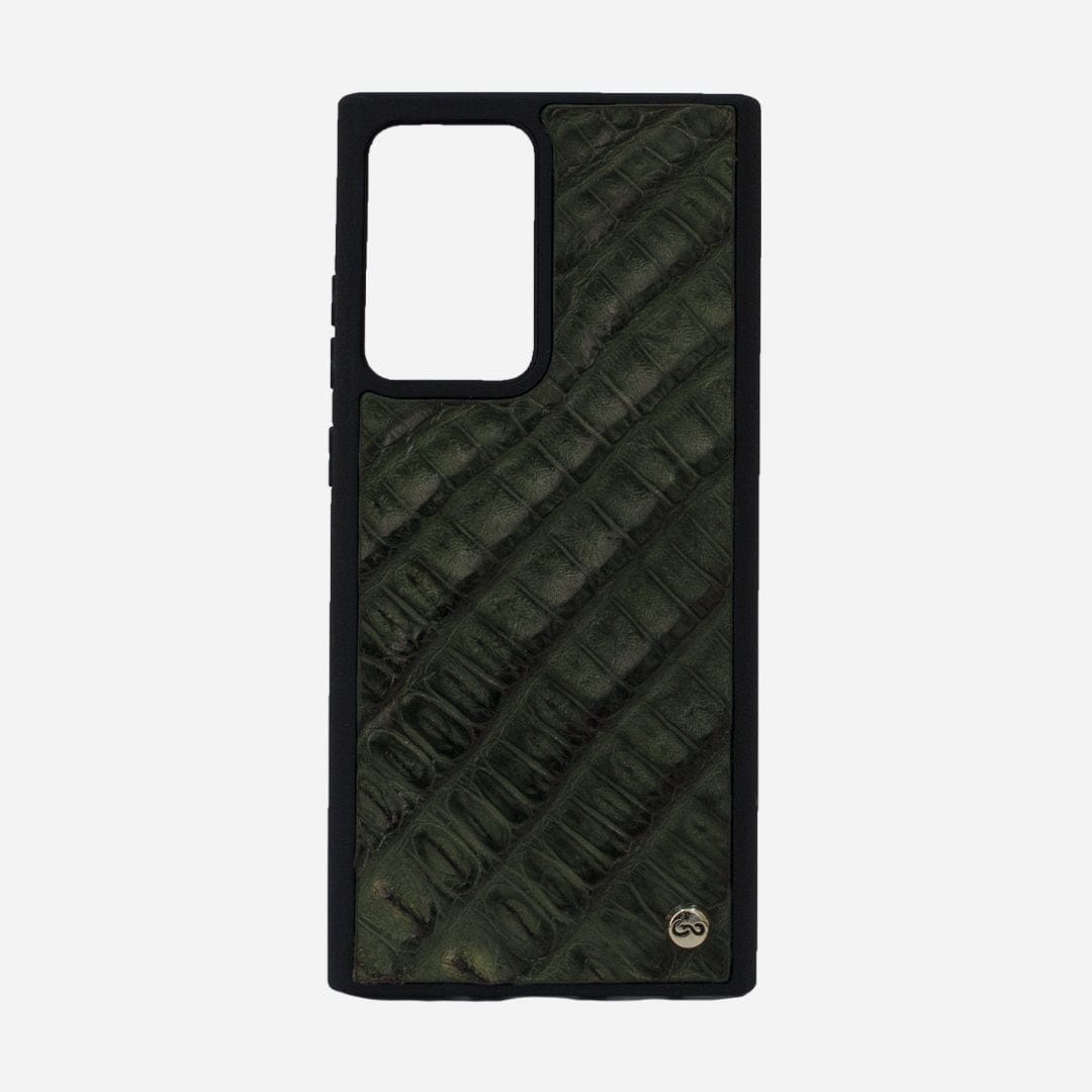 Veneno Leather Goods Funda Note20Ultra - Billionaire Croc Green