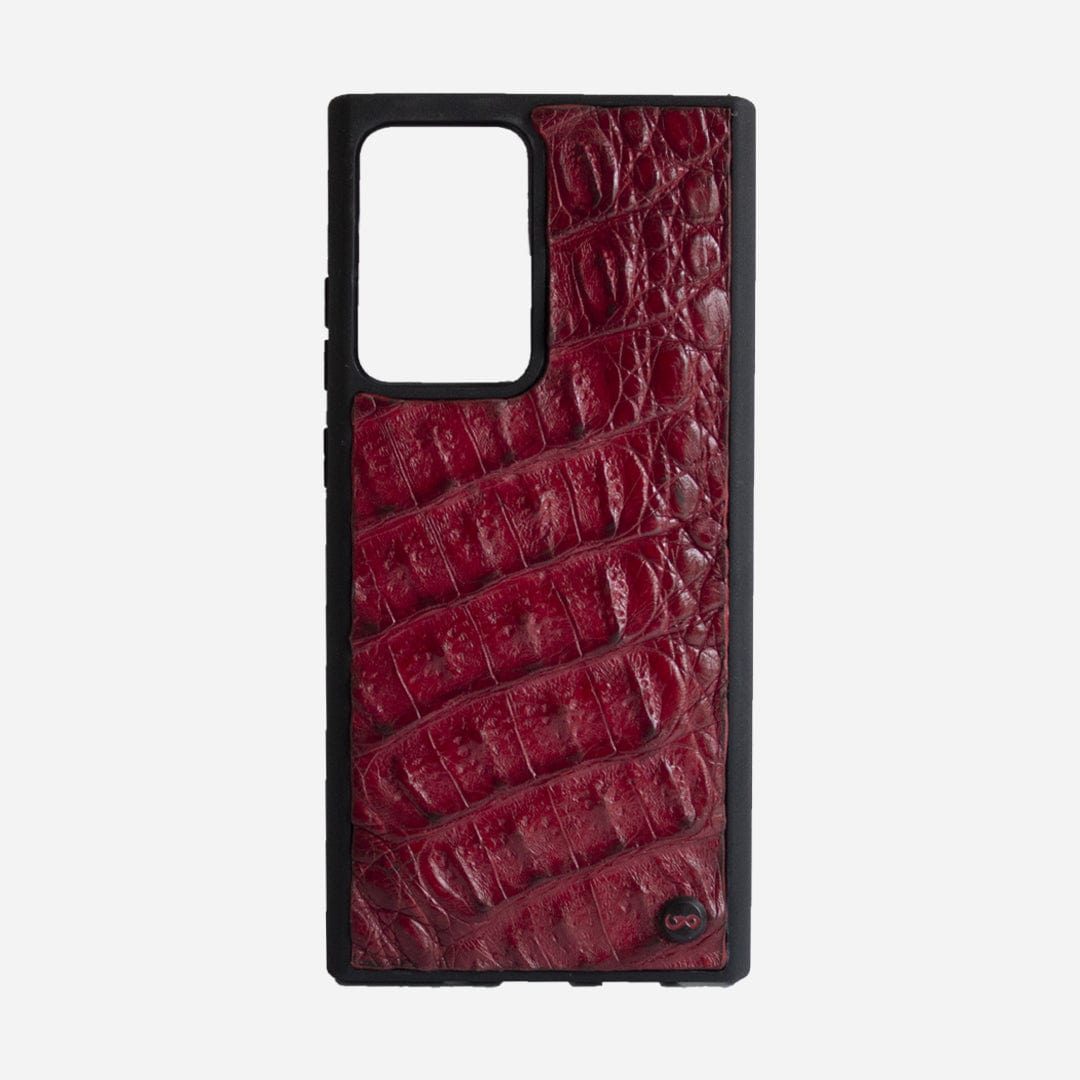 Veneno Leather Goods Funda Note20Ultra - Billionaire Croc Red