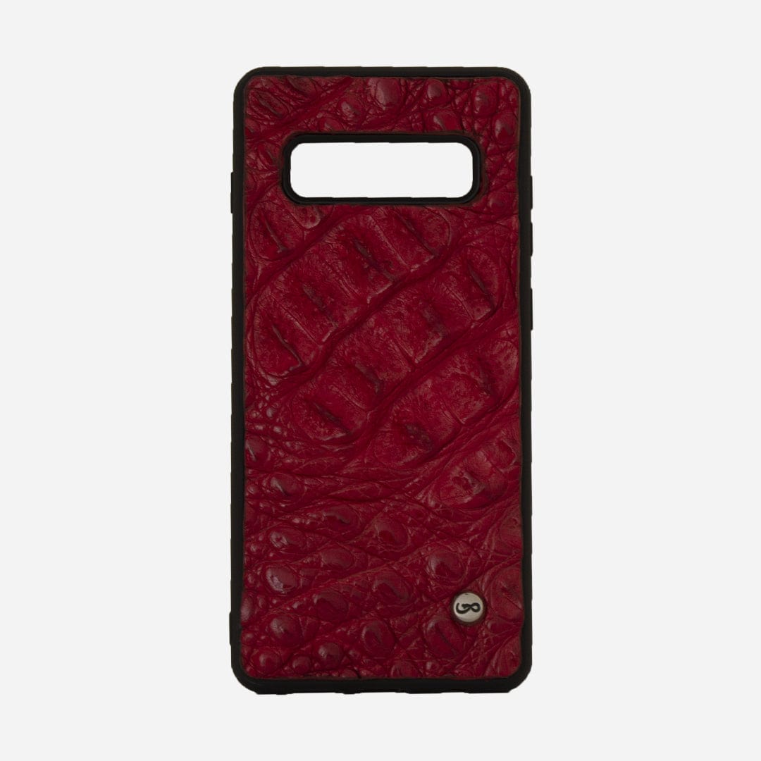 Veneno Leather Goods Funda S10 Plus - Billionaire Croc Red