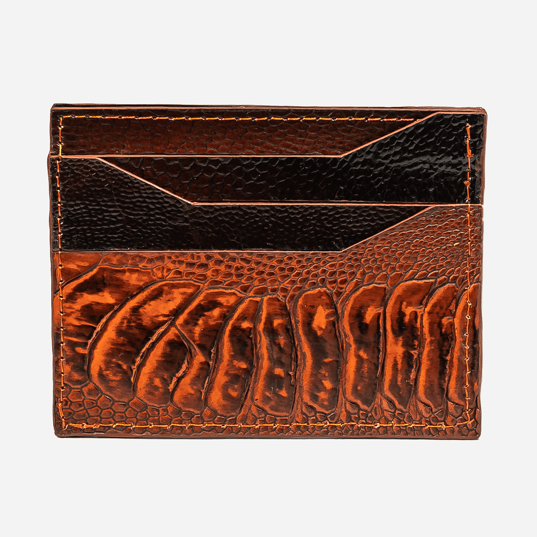Veneno Leather Goods Tarjetero Horizontal "Turbo" Ostrich Hydra