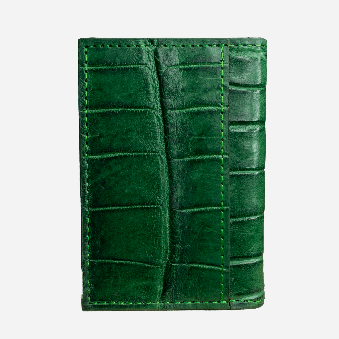 Veneno Leather Goods Tarjetero Vertical "Huracán" Billionaire Croc Rainforest