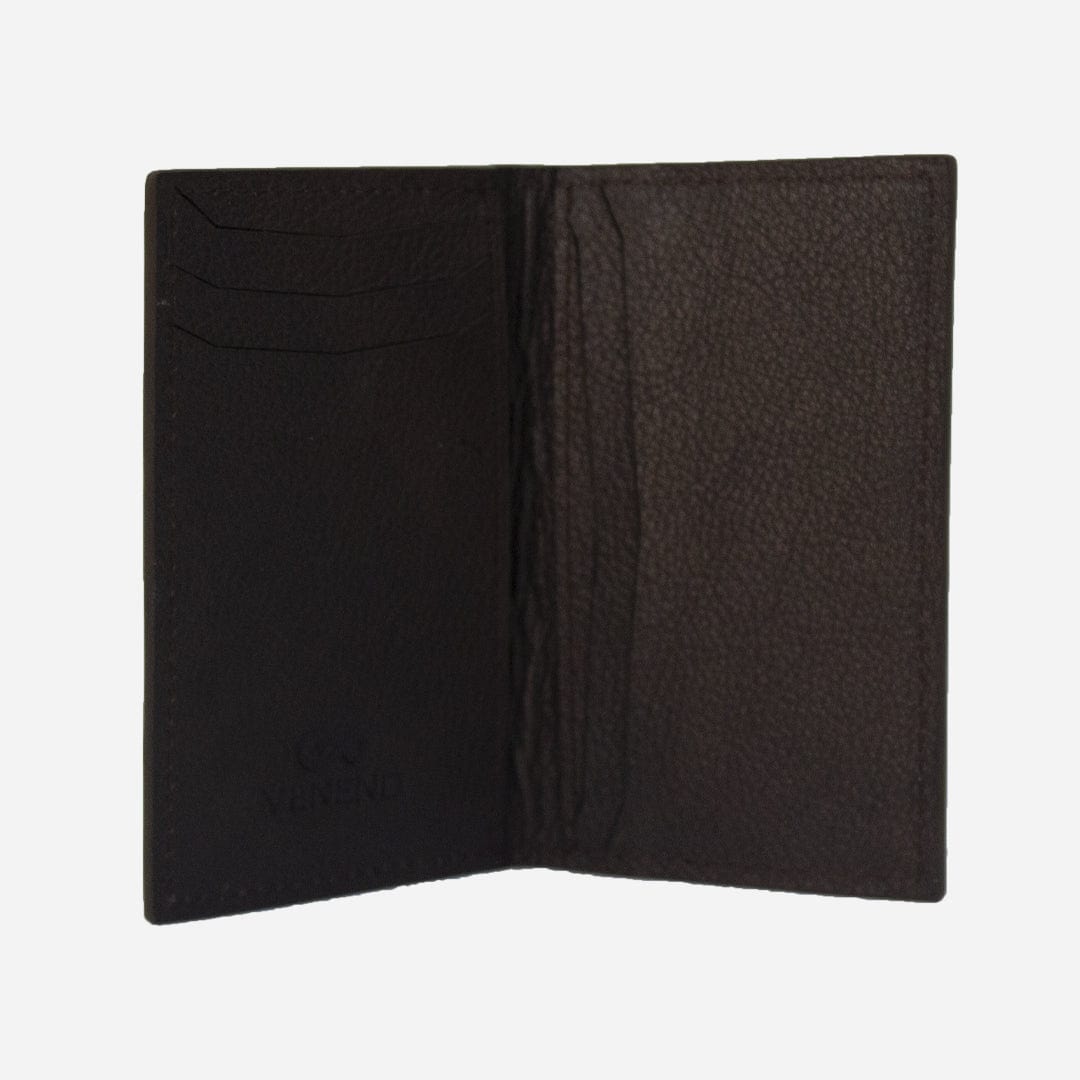 Veneno Leather Goods Tarjetero Vertical "Huracán" Dark Brown