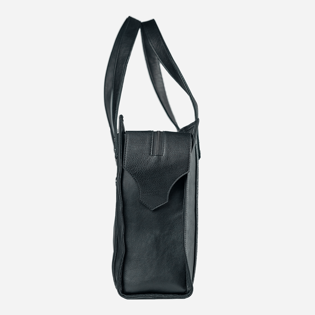 Veneno Leather Goods Tote bag - ELENA BLACK