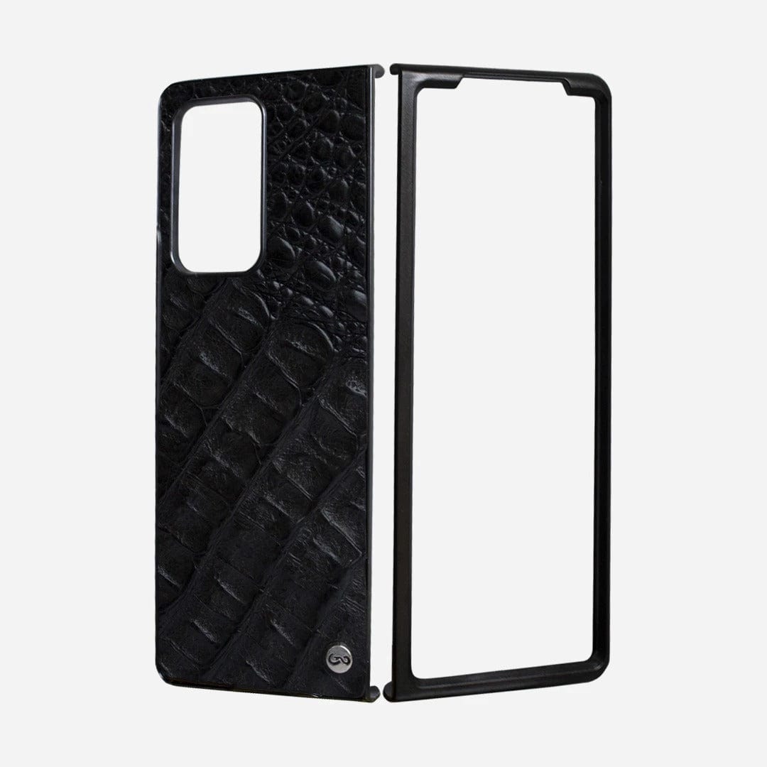 Veneno Leather Goods Z FOLD 2 - Billionaire Croc Black