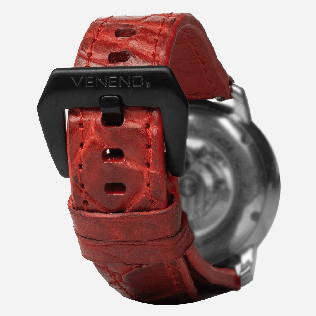 Veneno “Strap 22mm” Croc Red