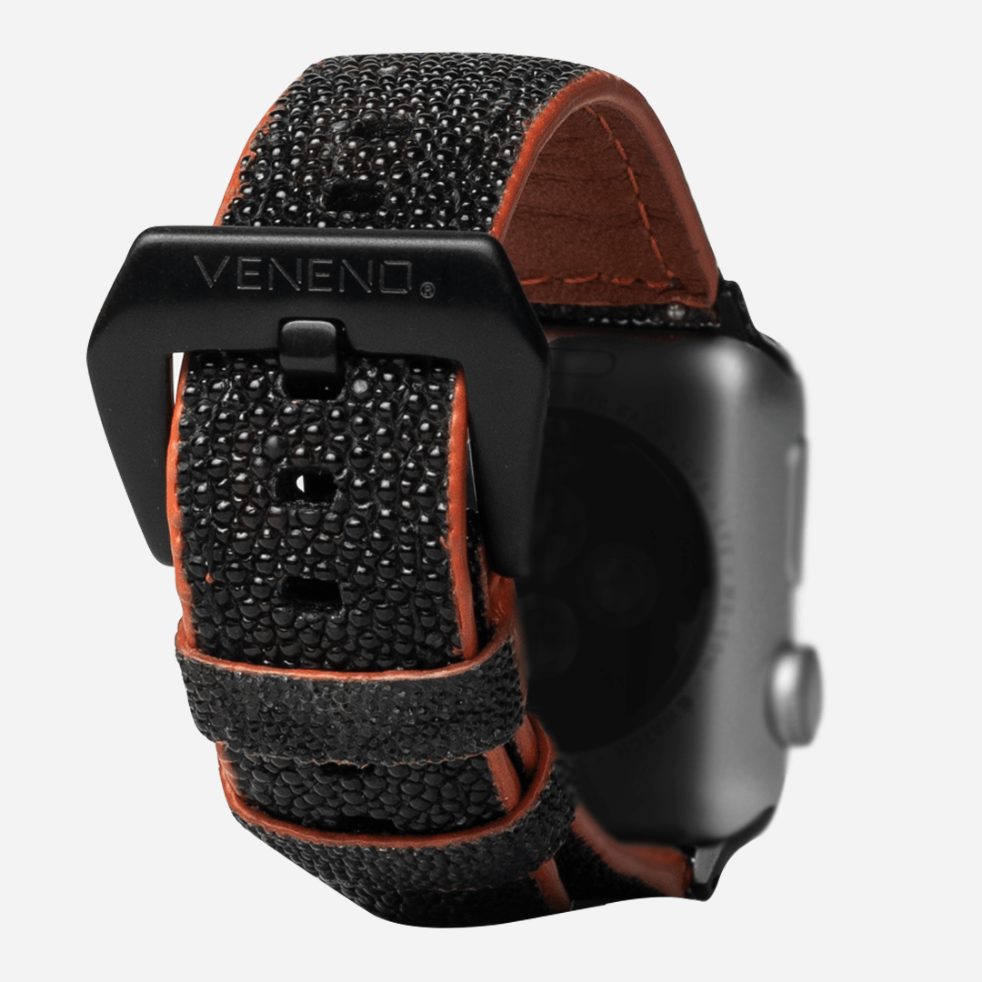 Veneno “Strap Apple Watch 42/44/45 mm” Black- Orange