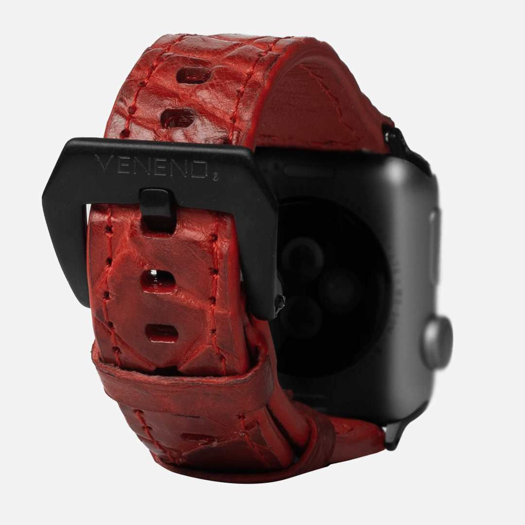 Veneno “Strap Apple Watch 42/44/45 mm” Red Croc